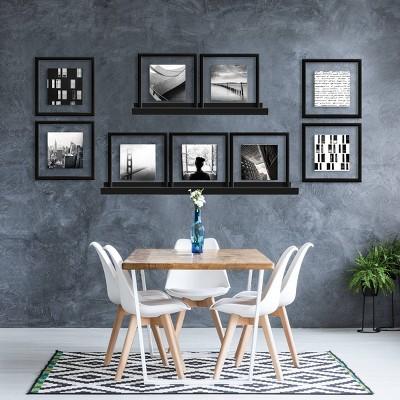 9pc 8"x8" Float Set Black - Made By Design