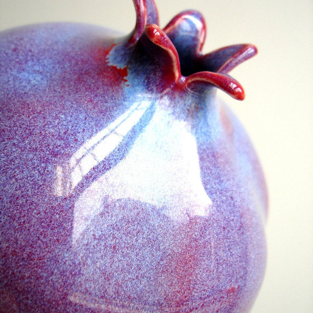 Purple Porcelain Pomegranate Vase MADE TO...