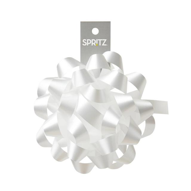 6" Large White Gift Bow - Spritz™