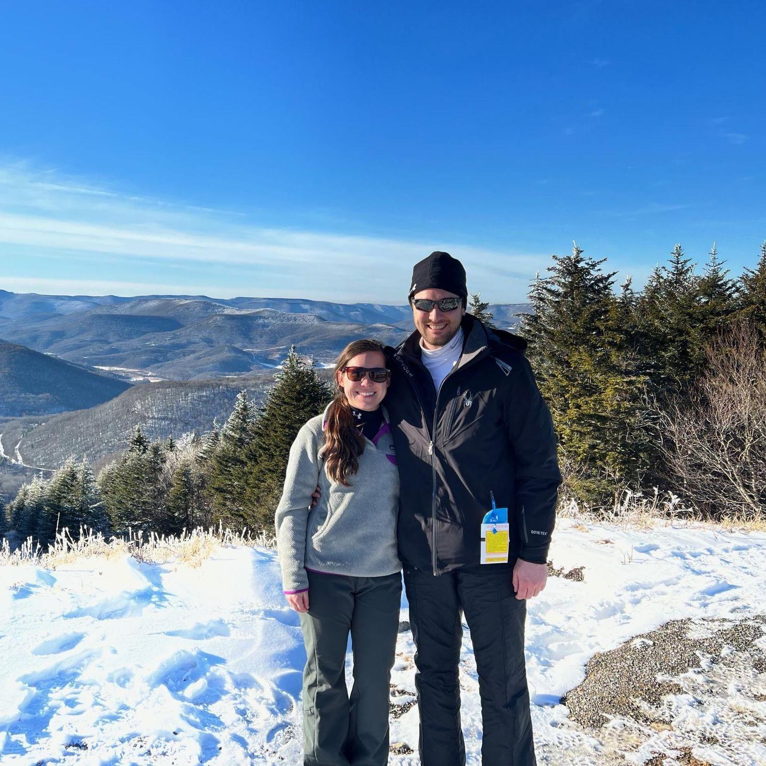 Celebrating Jack's 30th birthday at Snowshoe.