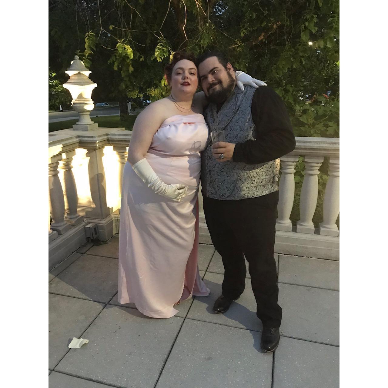 Julia and Gene at their friends Goose and Sean's wedding.