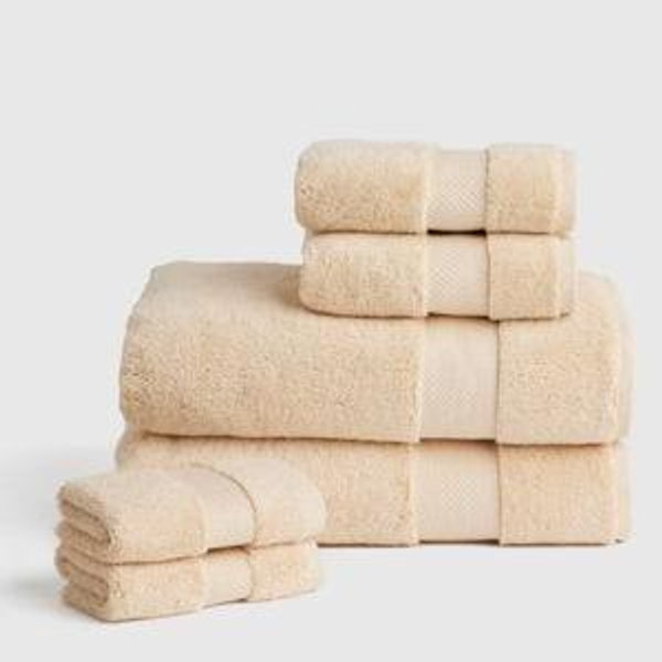 Turkish Ultra Luxe Plush Bath Towel Bundle in Linen