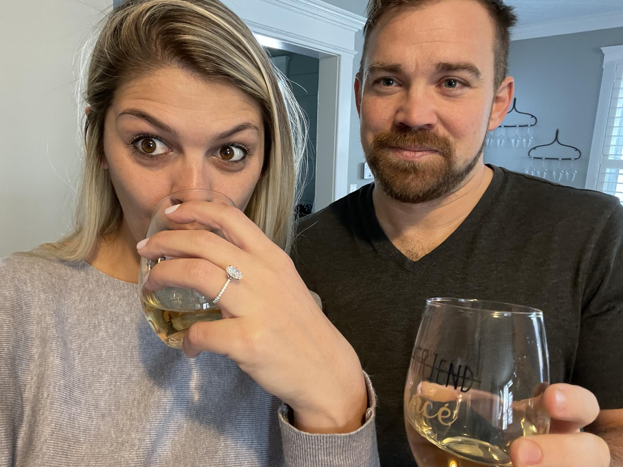 The morning after we got engaged 🥰