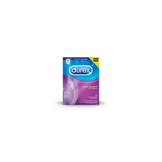 Durex Extra Sensitive Value Pack Latex Condoms - 42ct