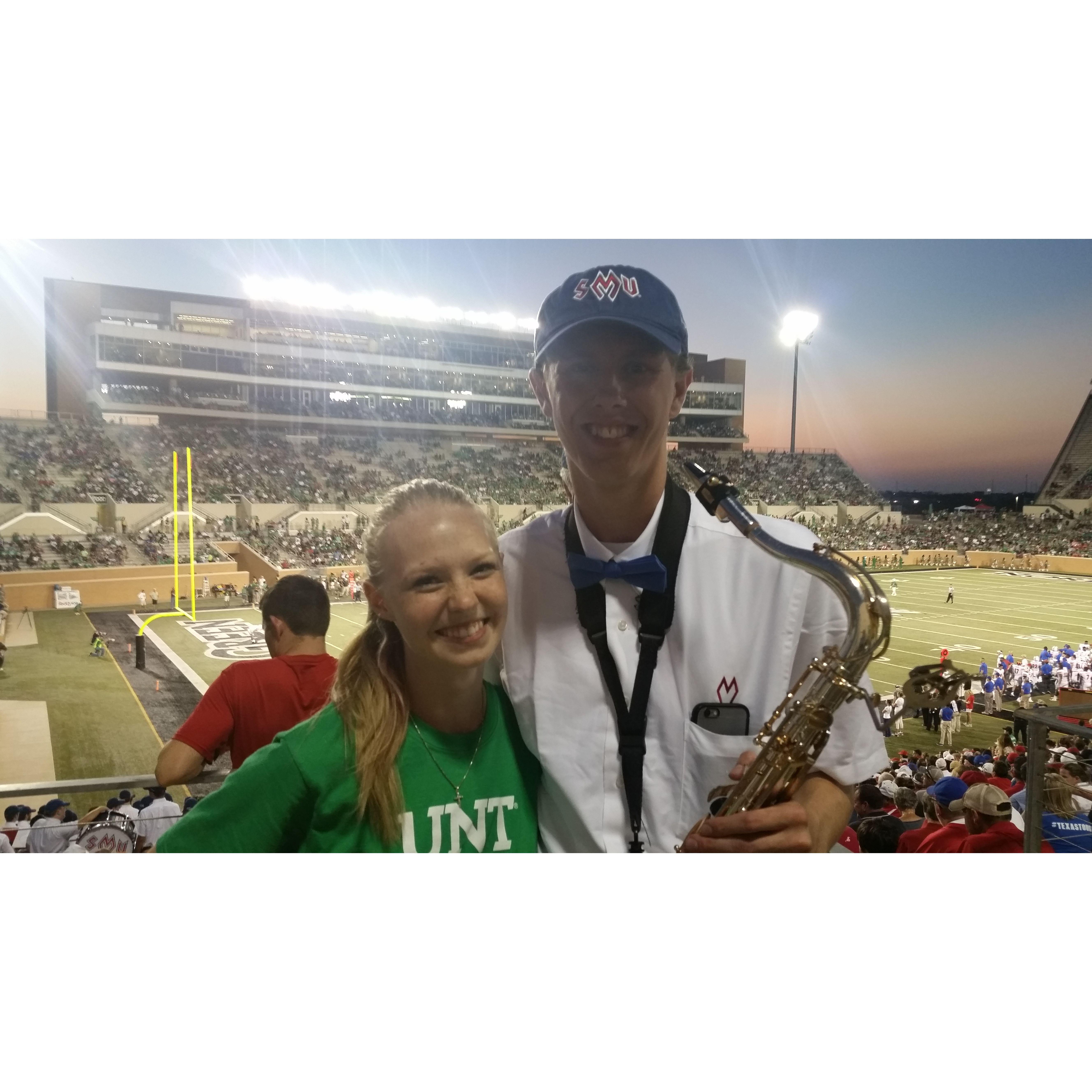 First SMU vs. UNT football game (UNT lost...) - September 2016