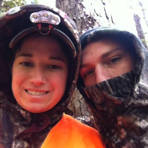 In the fall you can catch us up in a deer stand!