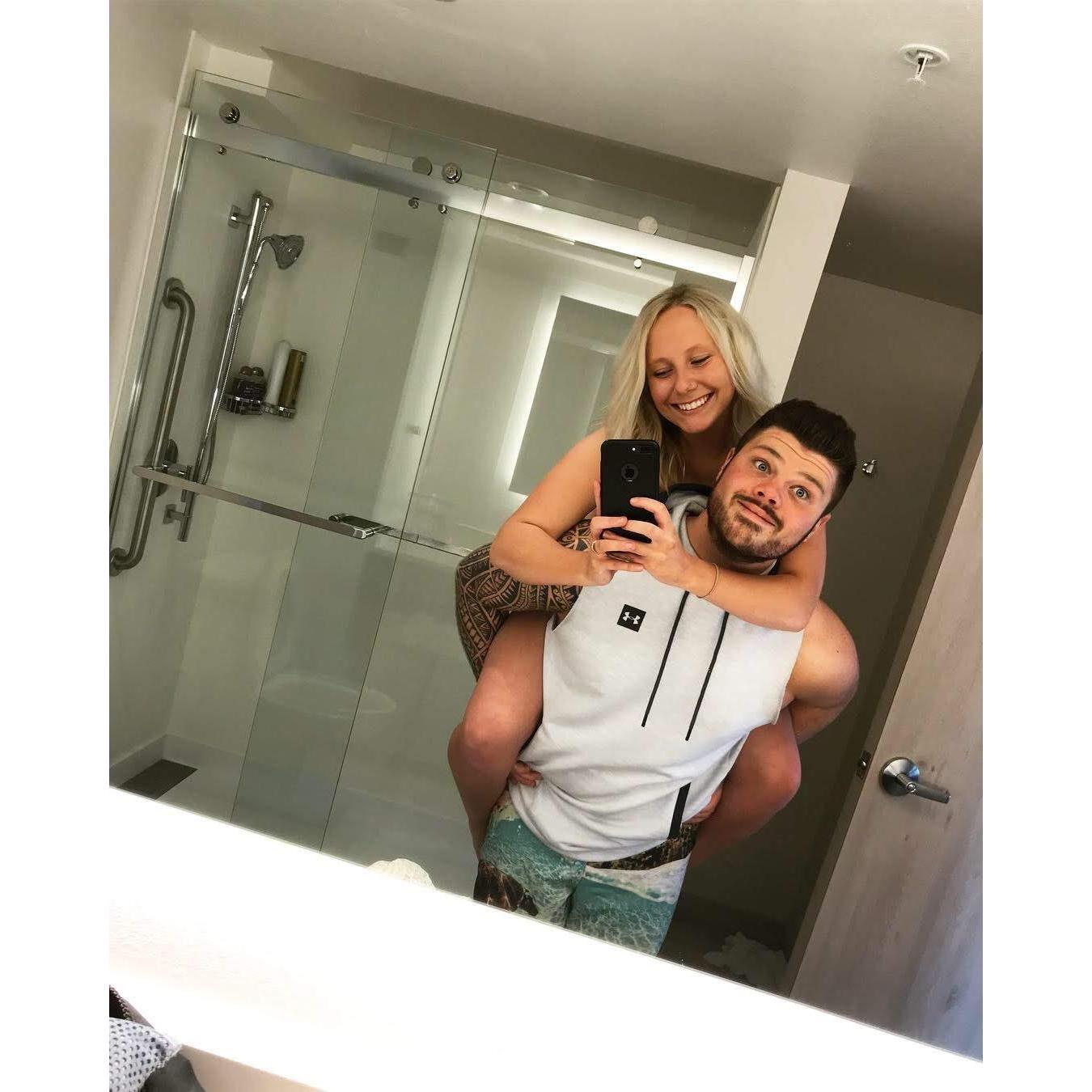 February 22, 2019
Right after we spent too long on the beach and got ourselves some nice sunburns.