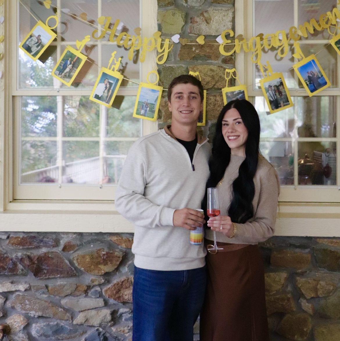 Celebrating our engagement with our closest friends!