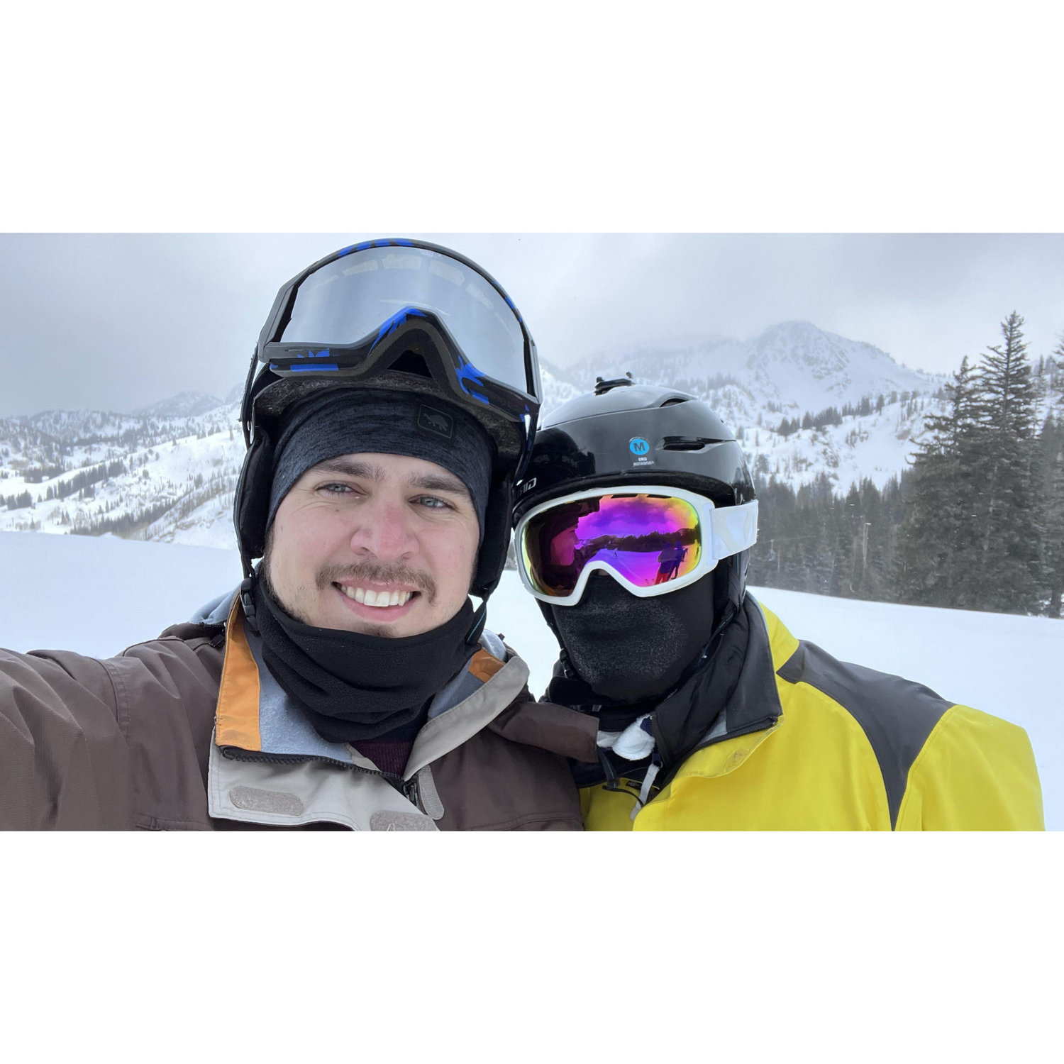 First time skiing in Utah, 2022