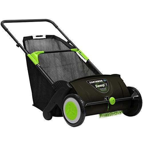 Earthwise LSW70021 21-Inch Leaf & Grass Push Lawn Sweeper, Width