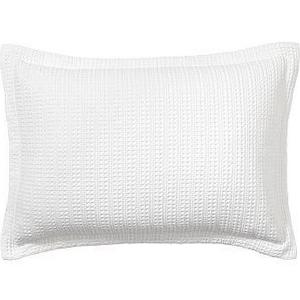 Honeycomb Sham, Standard, White