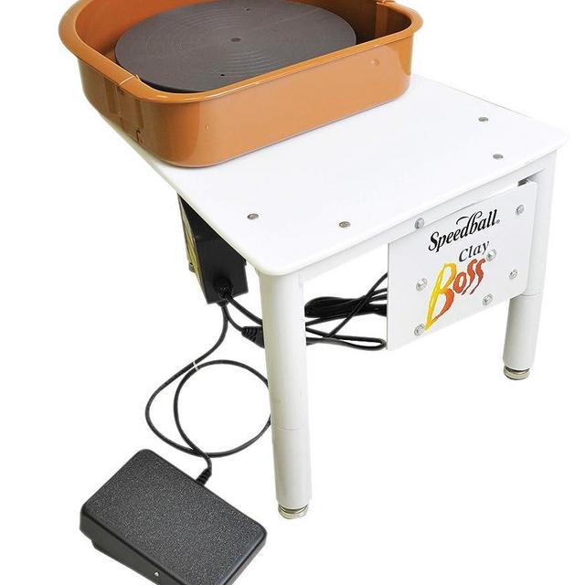 Speedball Clay Boss Pottery Wheel with 0.5 hp Motor, 14-Inch Wheel Head, 100 lb Capacity