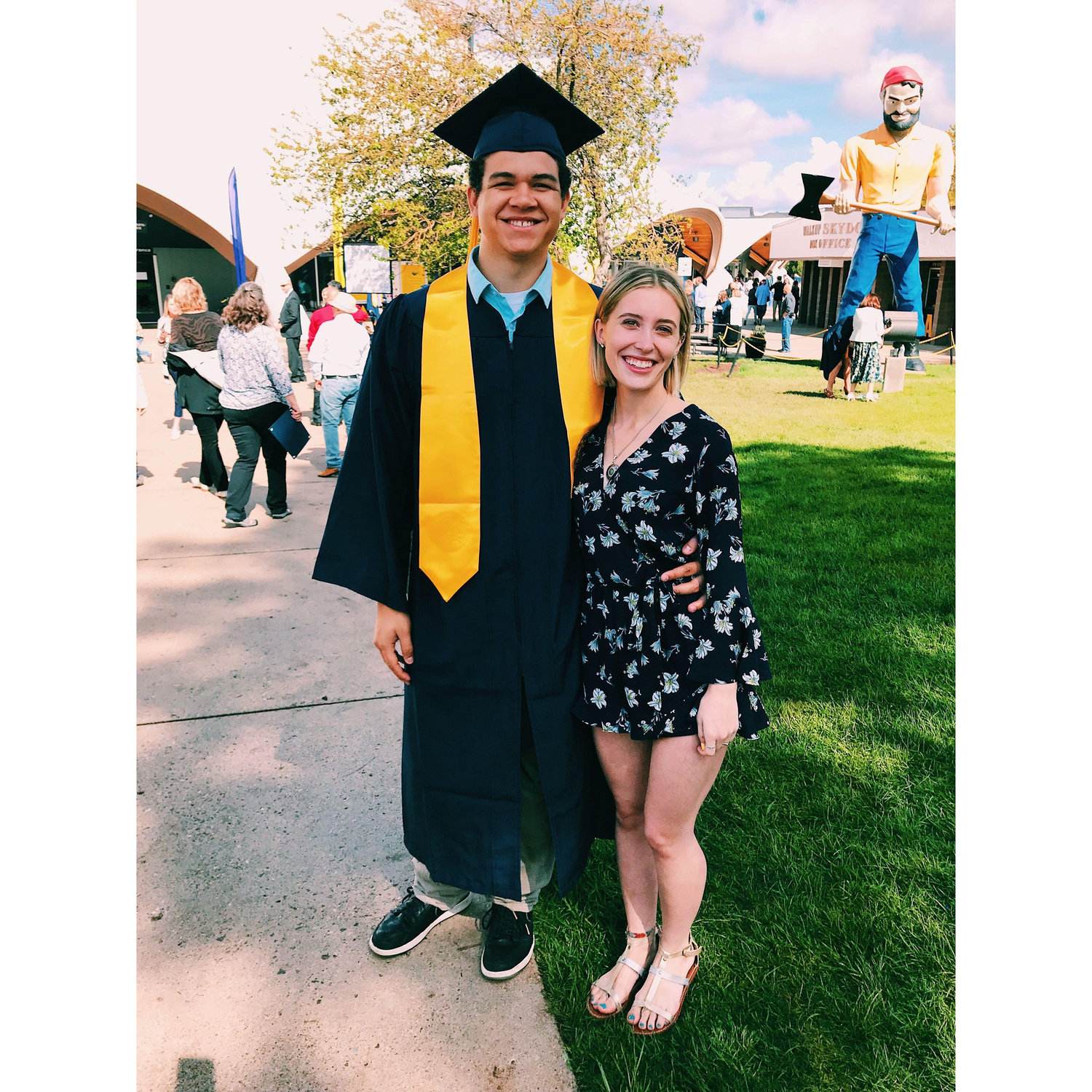 Jordan's college graduation day - 2019