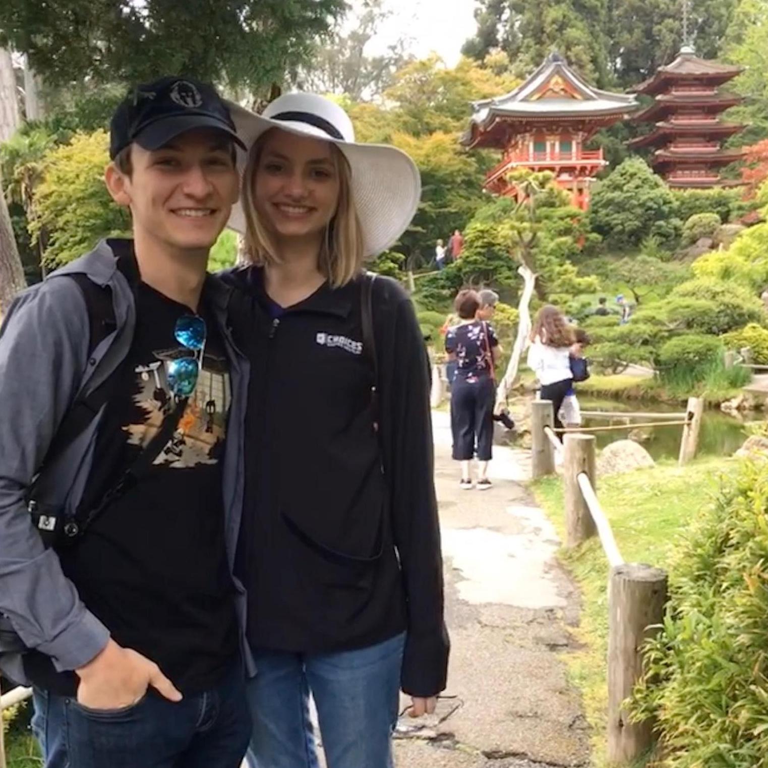 Walking through the Japanese Tea Garden at Golden Gate Park