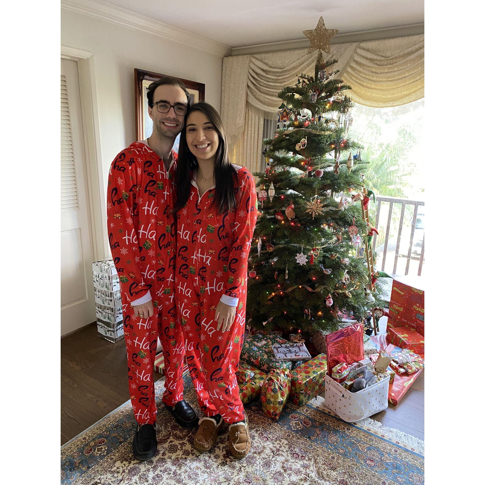 Matching onsies for Christmas morning