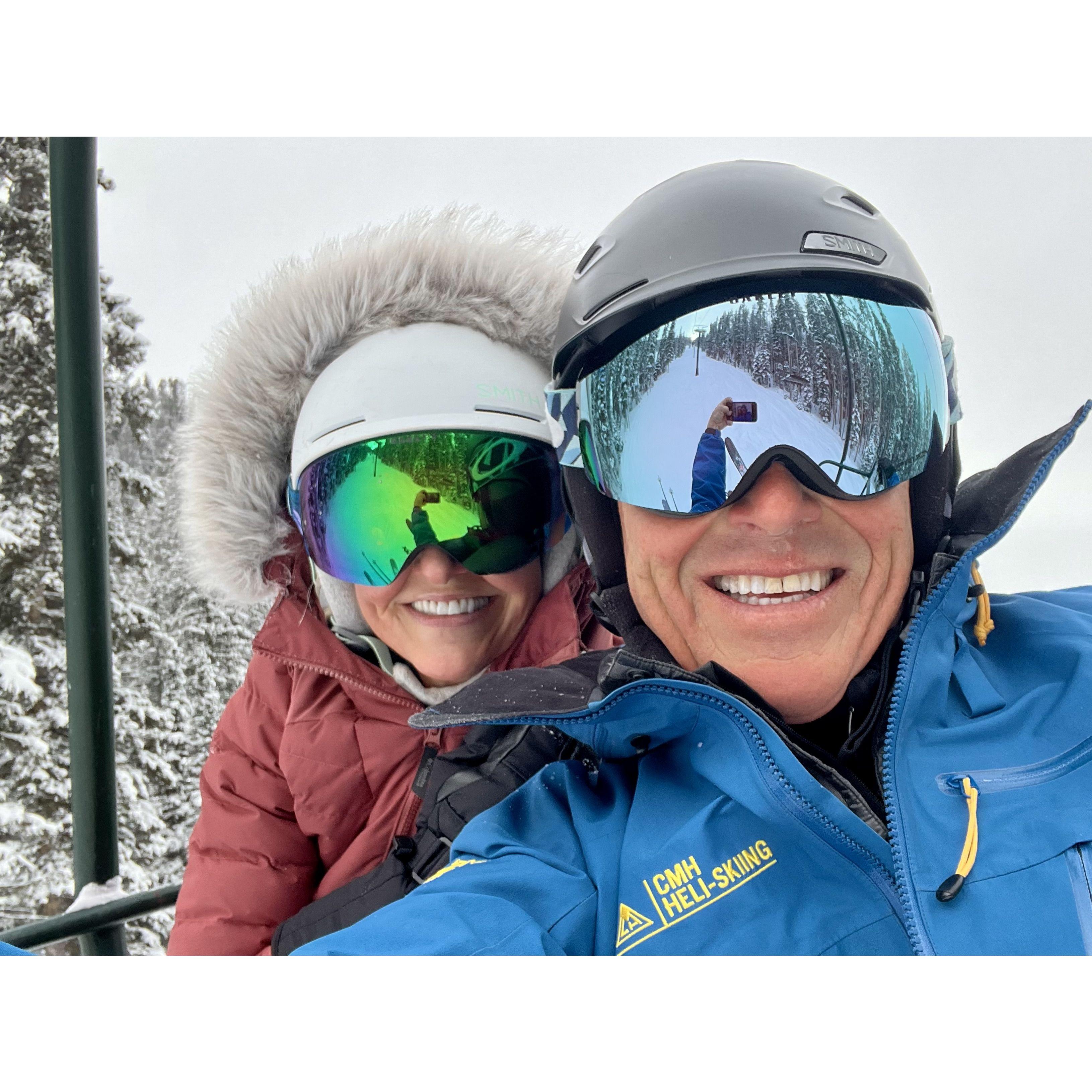 Winter wonderland skiing in Montana