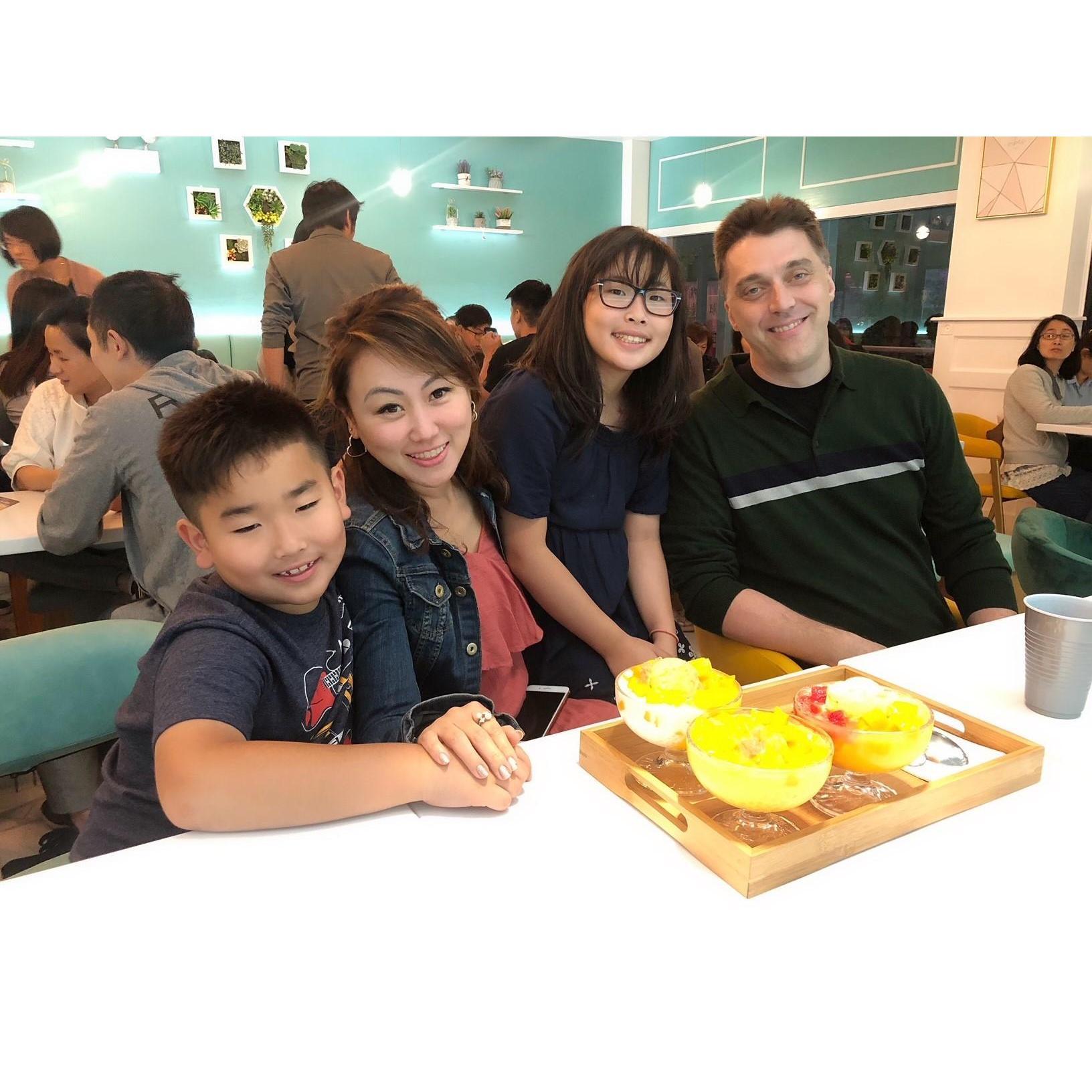 Spending sweet moments with Debbie's sweetheart (Kaylee) and spider boy (Brendan).