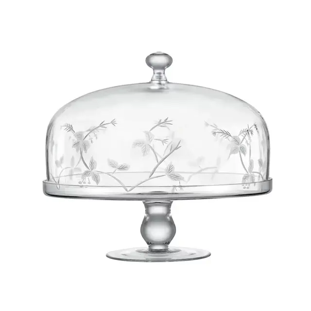 Qualia Sylvan Clear Cake Stand with Dome
