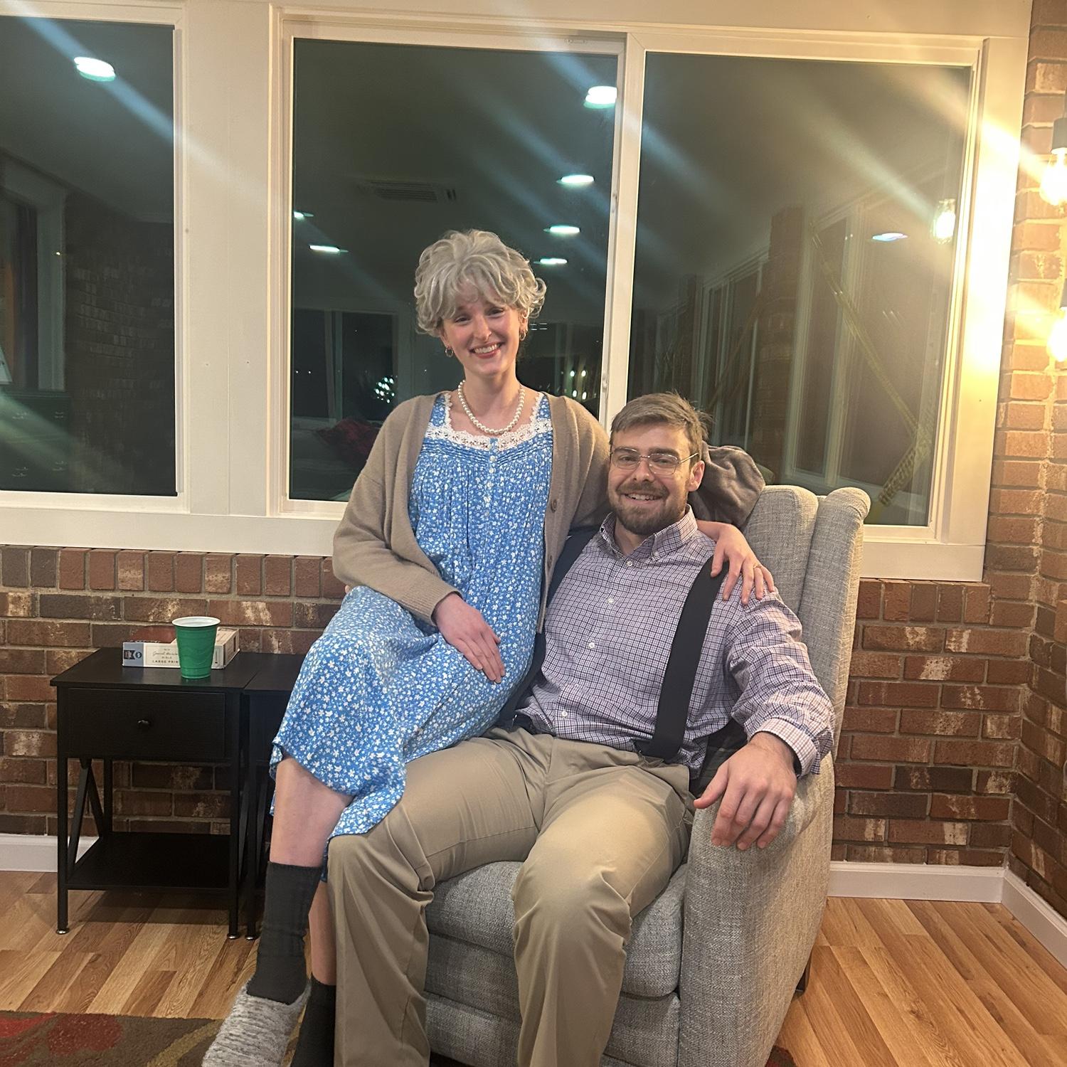 We dressed as old people for Halloween so we could get a sneak peek of what we’re signing up for 😉