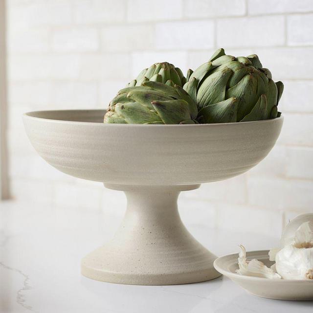Farmstead Stoneware Footed Serving Bowl