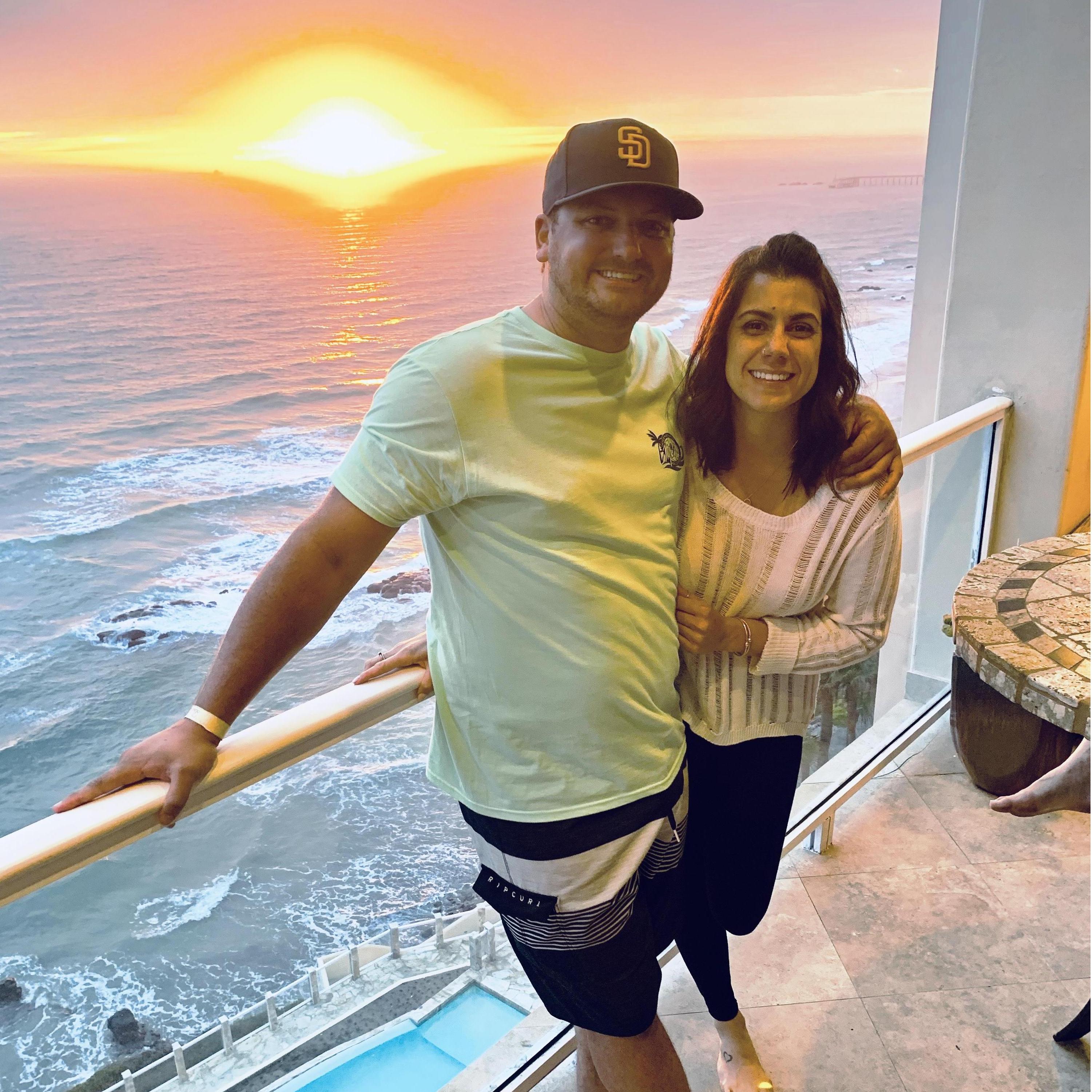Balcony sunsets in Rosarito, MX