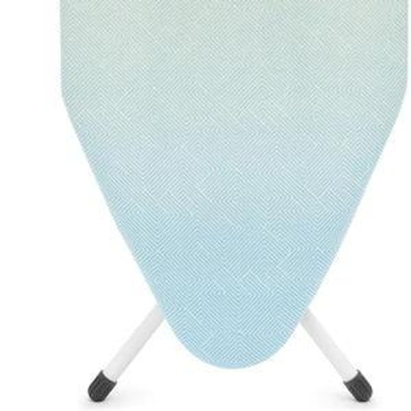Brabantia XL Comfort Ironing Board with Solid Steam Generator Rest | Large (Size C) | Fairtrade Soothing Sea Cover | Adjustable Height (27-38"), XL Rest, Easy Fold, Anti-Collapse Lock, Non-Slip Feet