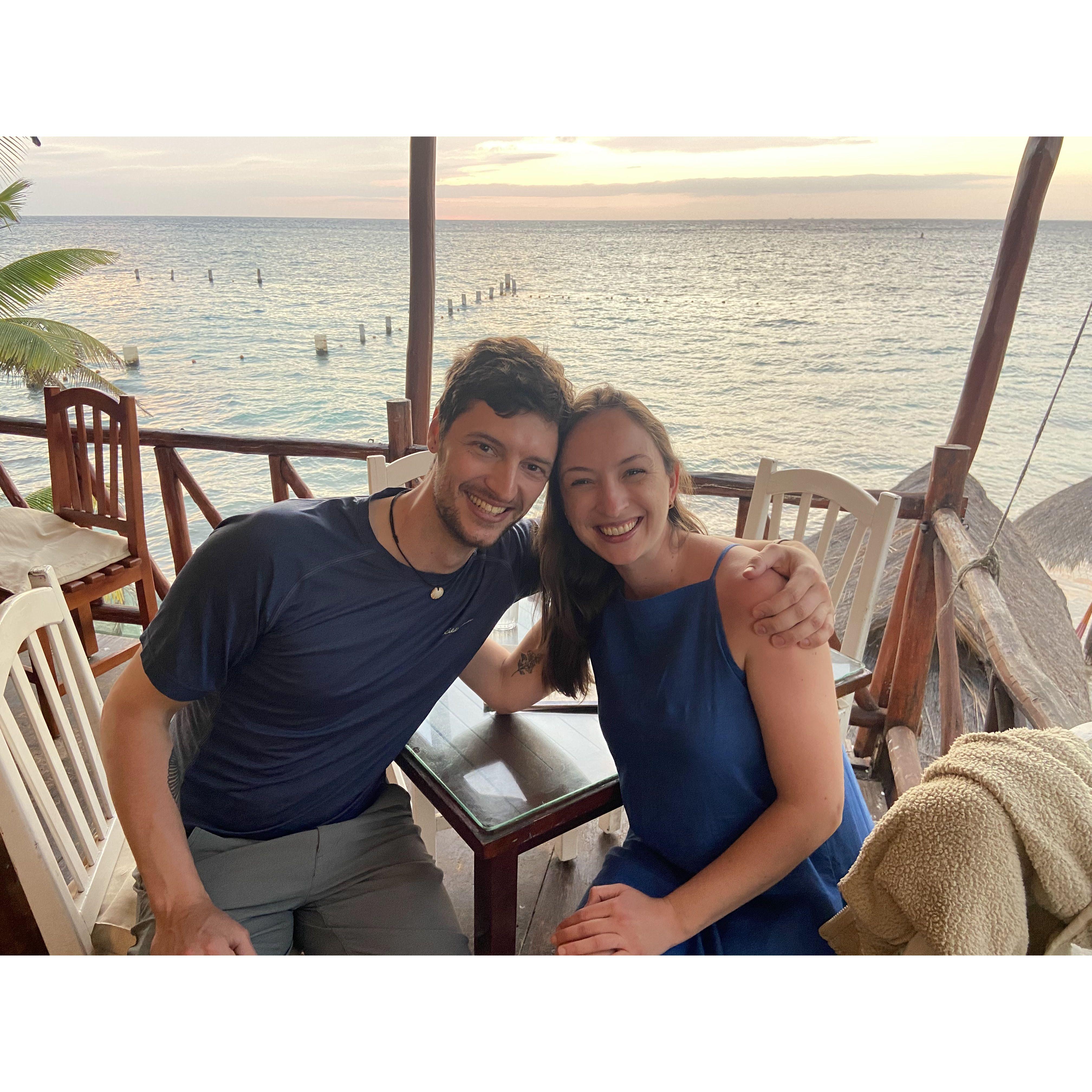 Sharing a blissful three days diving in Cozumel before Montezuma's revenge struck us down
