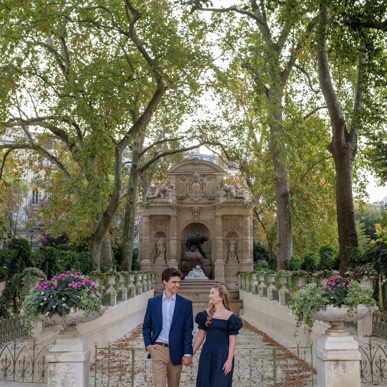 Engagement photos in Paris, France!