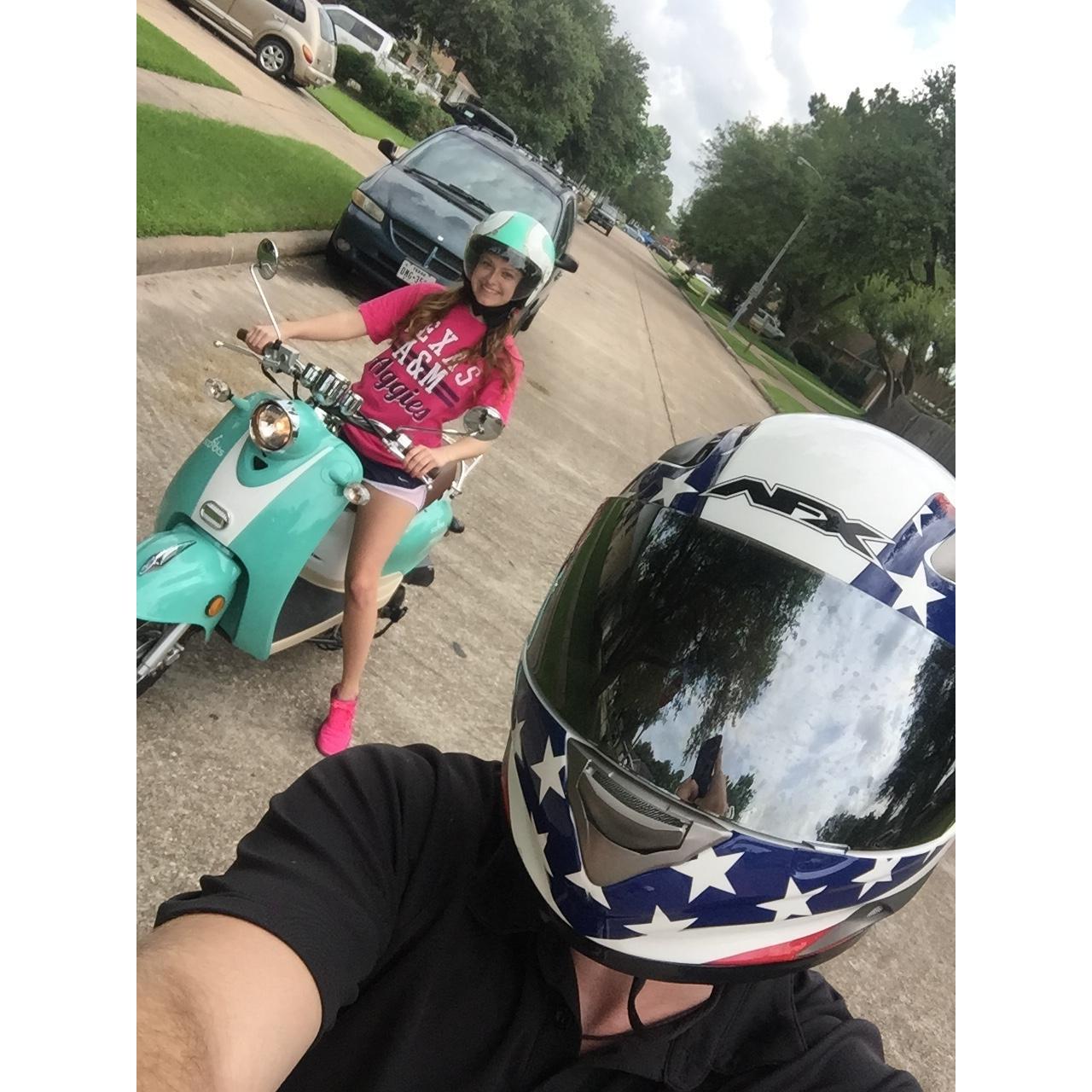 When Cody convinced me it was a good idea for my directionally challenged self to get a scooter