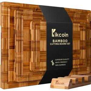 Large Bamboo Cutting Boards, (Set of 3)