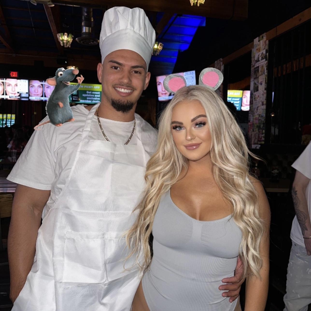 Halloween 2023 (one of many silly costumes Brittany forces Brayon to wear)