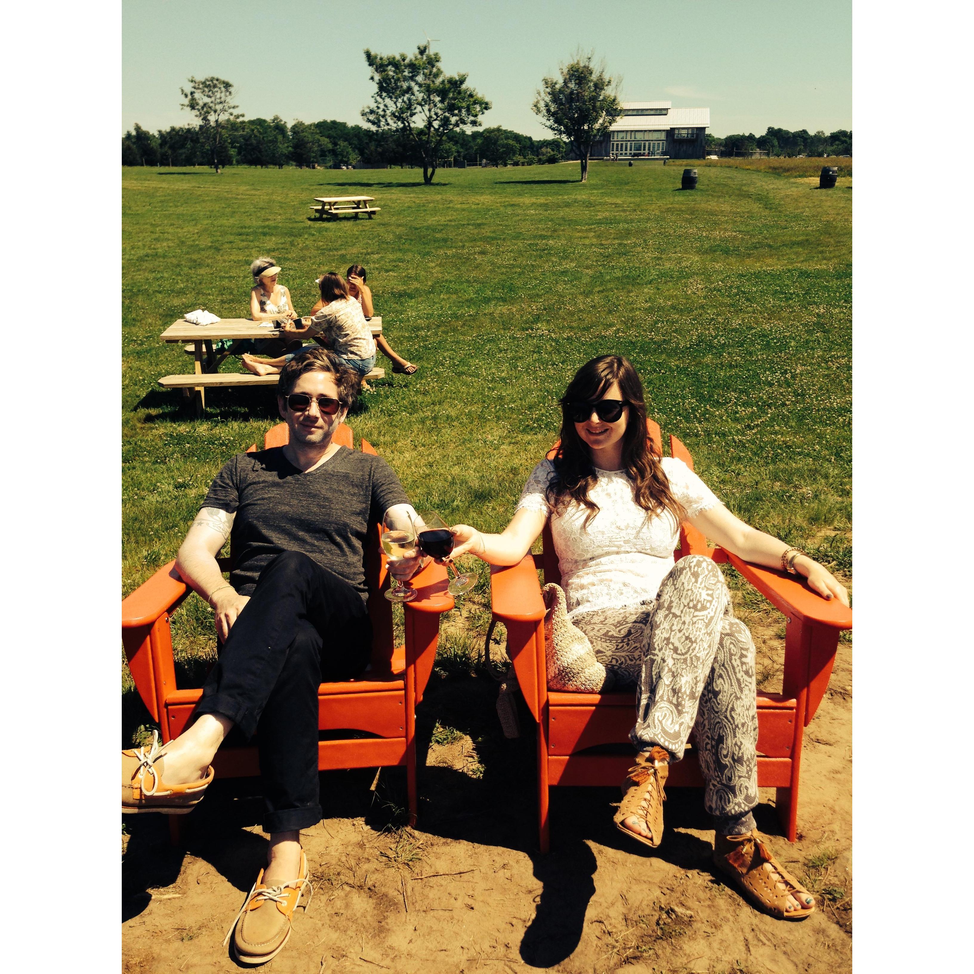 Greenport, at Kontakosta Winery where we got engaged 3 years later