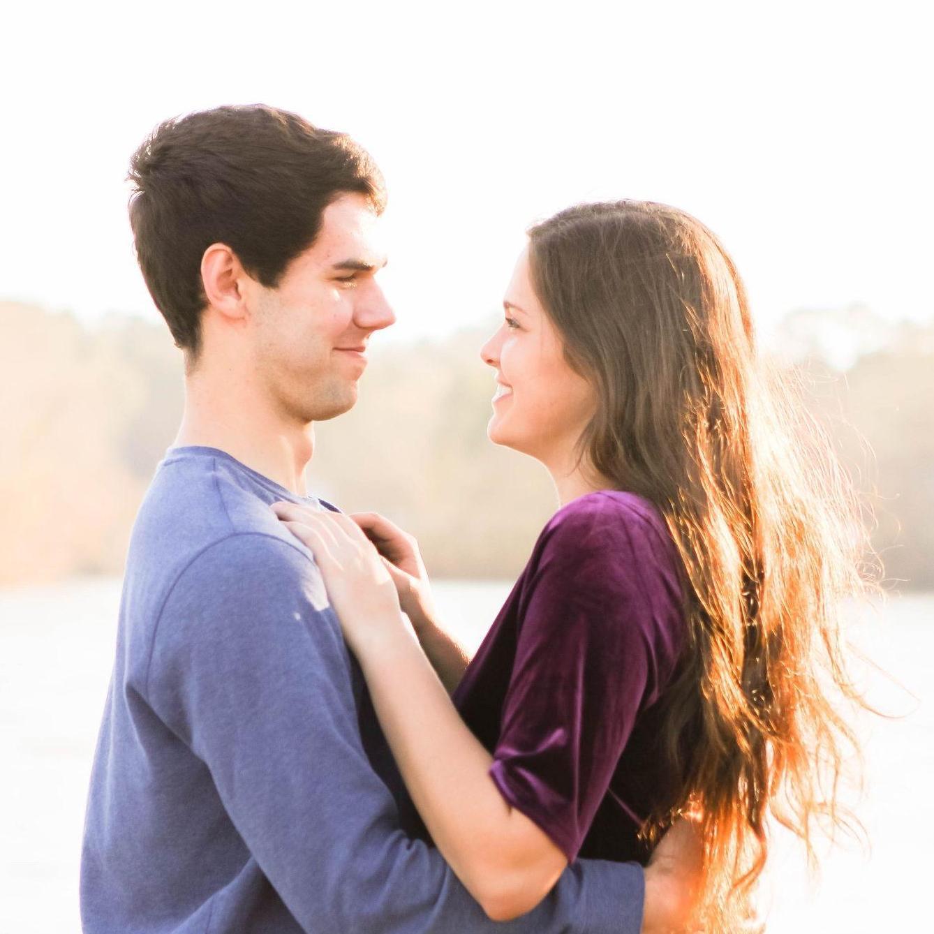 One month after we started dating in 2018. We are lucky to have a photographer friend who offered to take some pics of us! (Thanks Kelsey!)