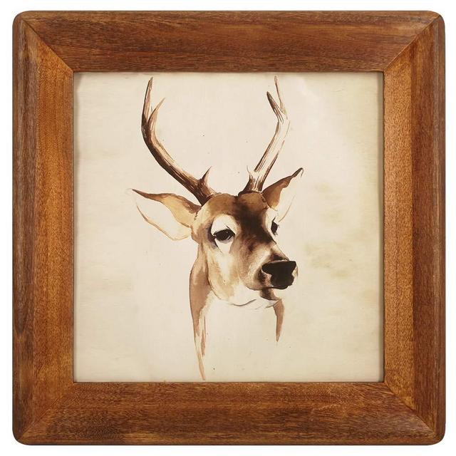 icheesday 8x8 Picture Frames, Rustic Wooden Square Photo Frame with Real Glass Front,Wall and Tabletop (Brown)