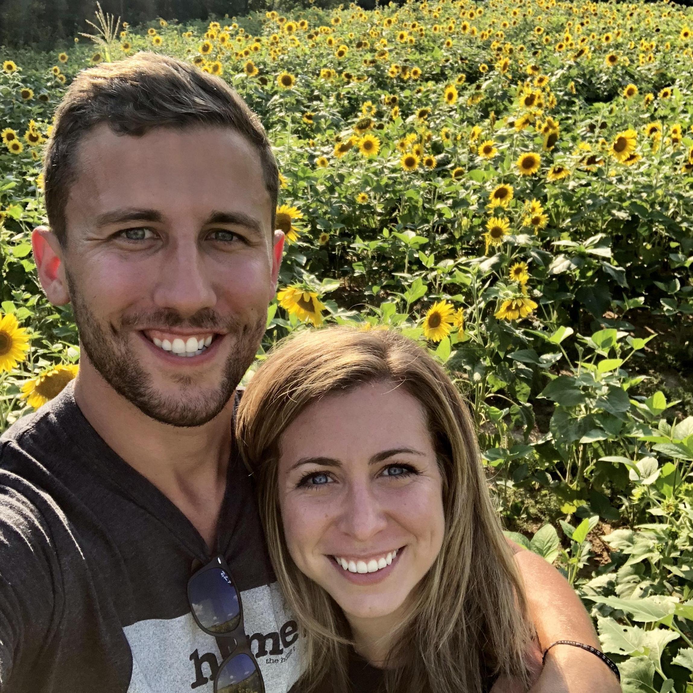 Picking sunflowers at one of our favorite breweries just outside of Richmond