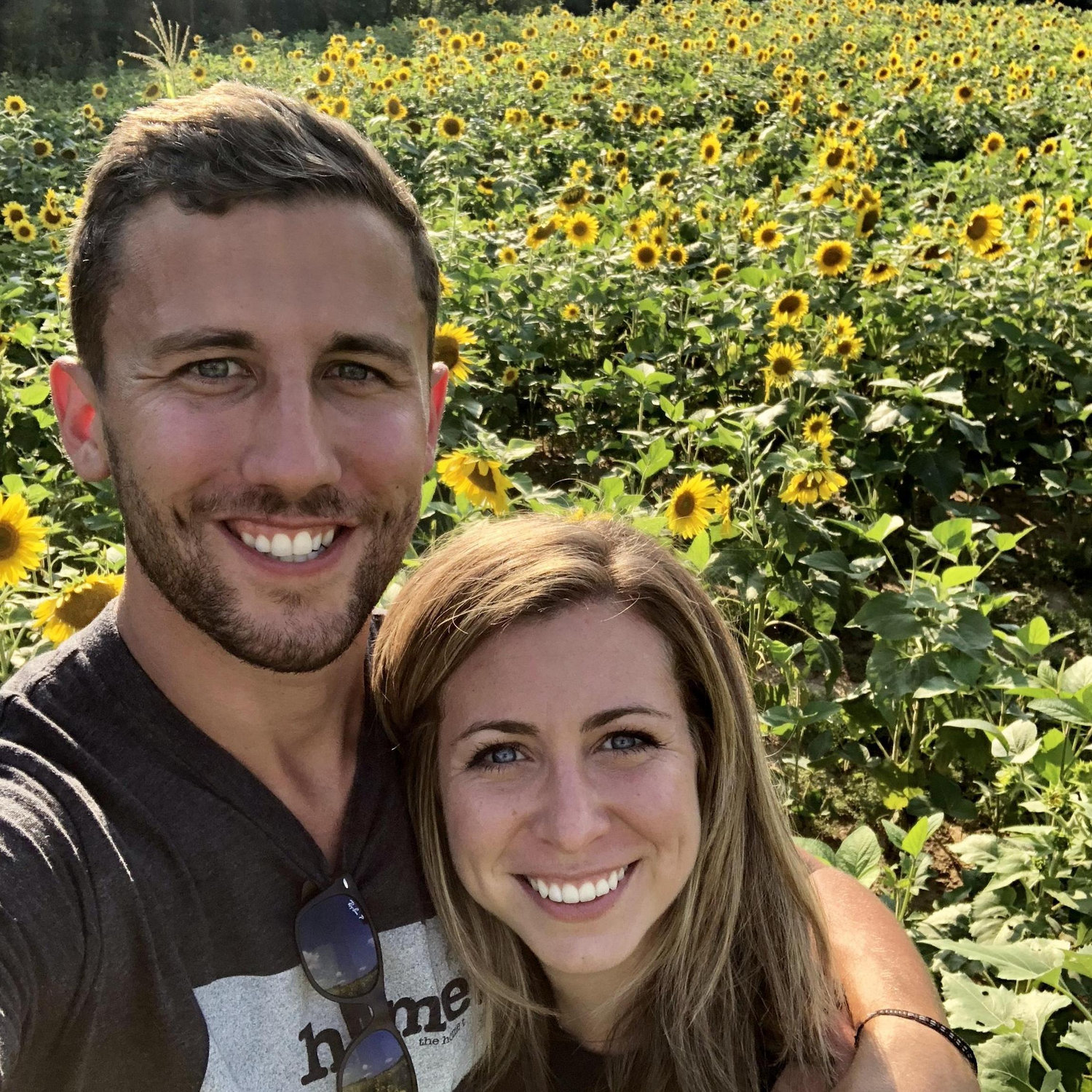 Picking sunflowers at one of our favorite breweries just outside of Richmond