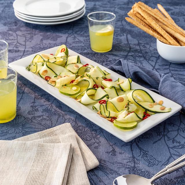 Better Homes & Gardens Rectangular Porcelain Serve Platter, White