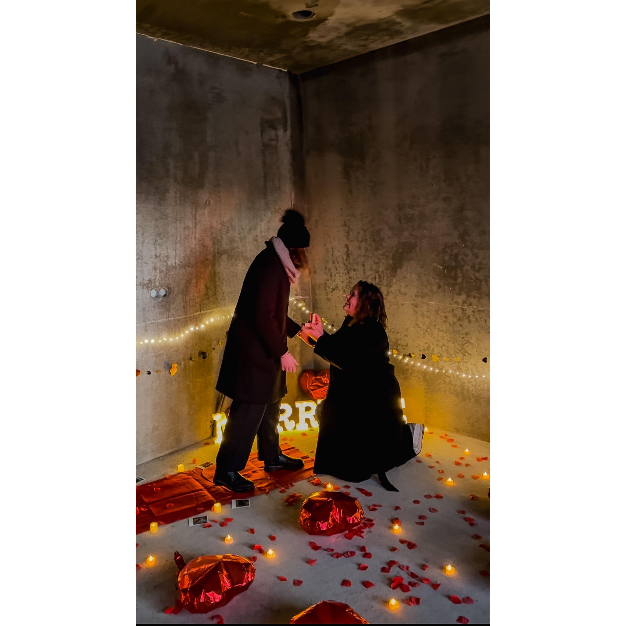 She said yes <3