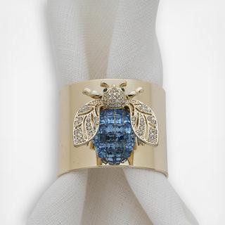 Sparkle Bee Napkin Ring, Set of 2