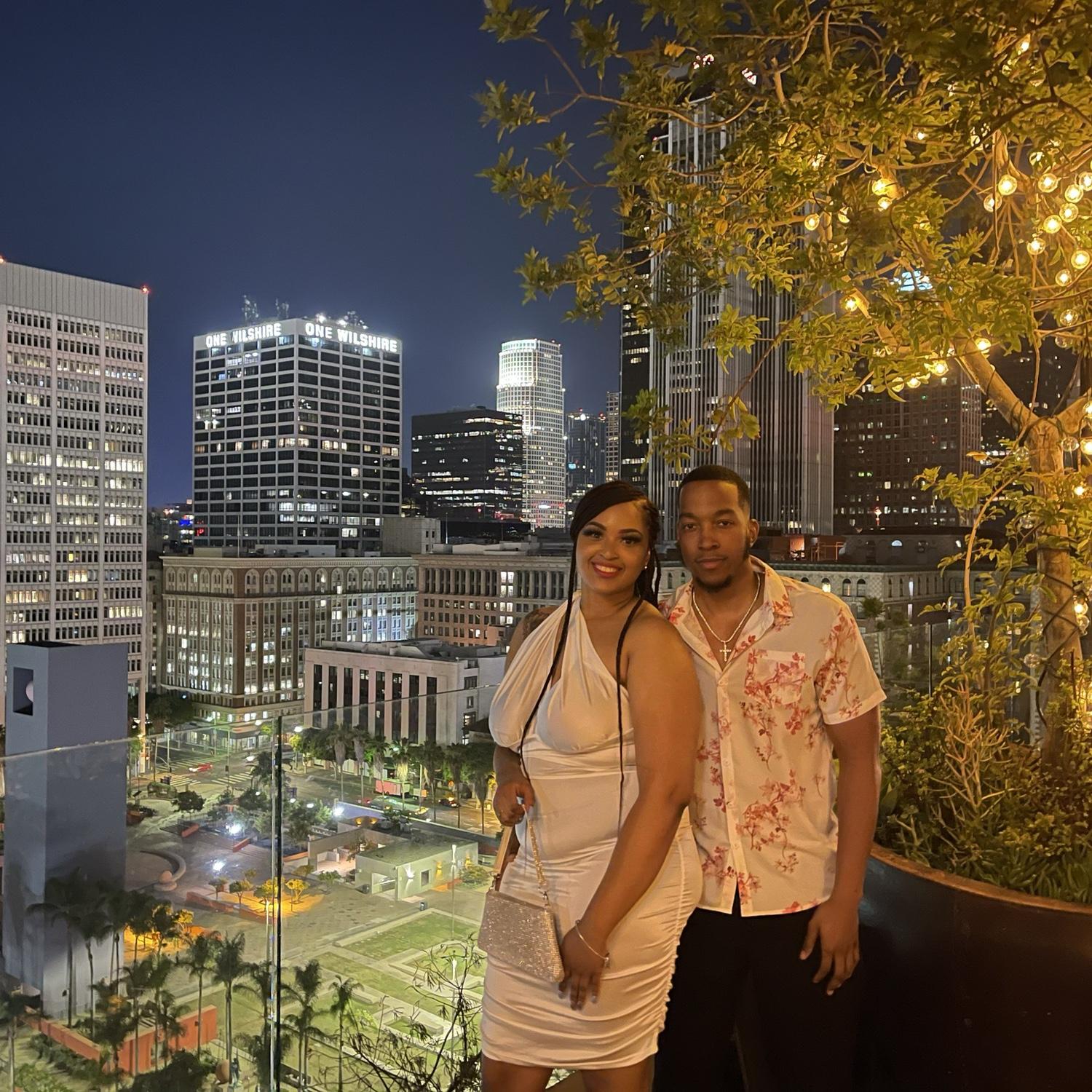 The couple’s trip to Los Angeles, CA