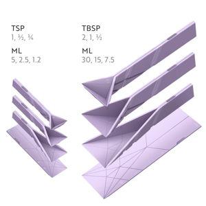 Folding Measuring spoons | Purple