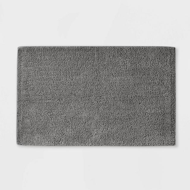 21"x34" Looped Bath Rug Dark Gray - Casaluna™