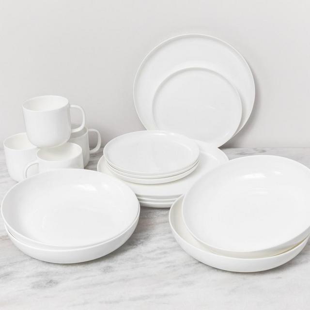 Fortessa Modern Coupe 16-Piece Dinnerware Set