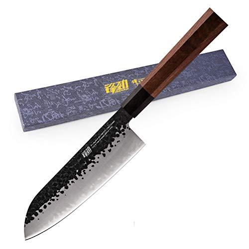7 inch Santoku knife by Findking-Dynasty series-3 layer 9CR18MOV clad steel w/octagon handle chef's Knife
