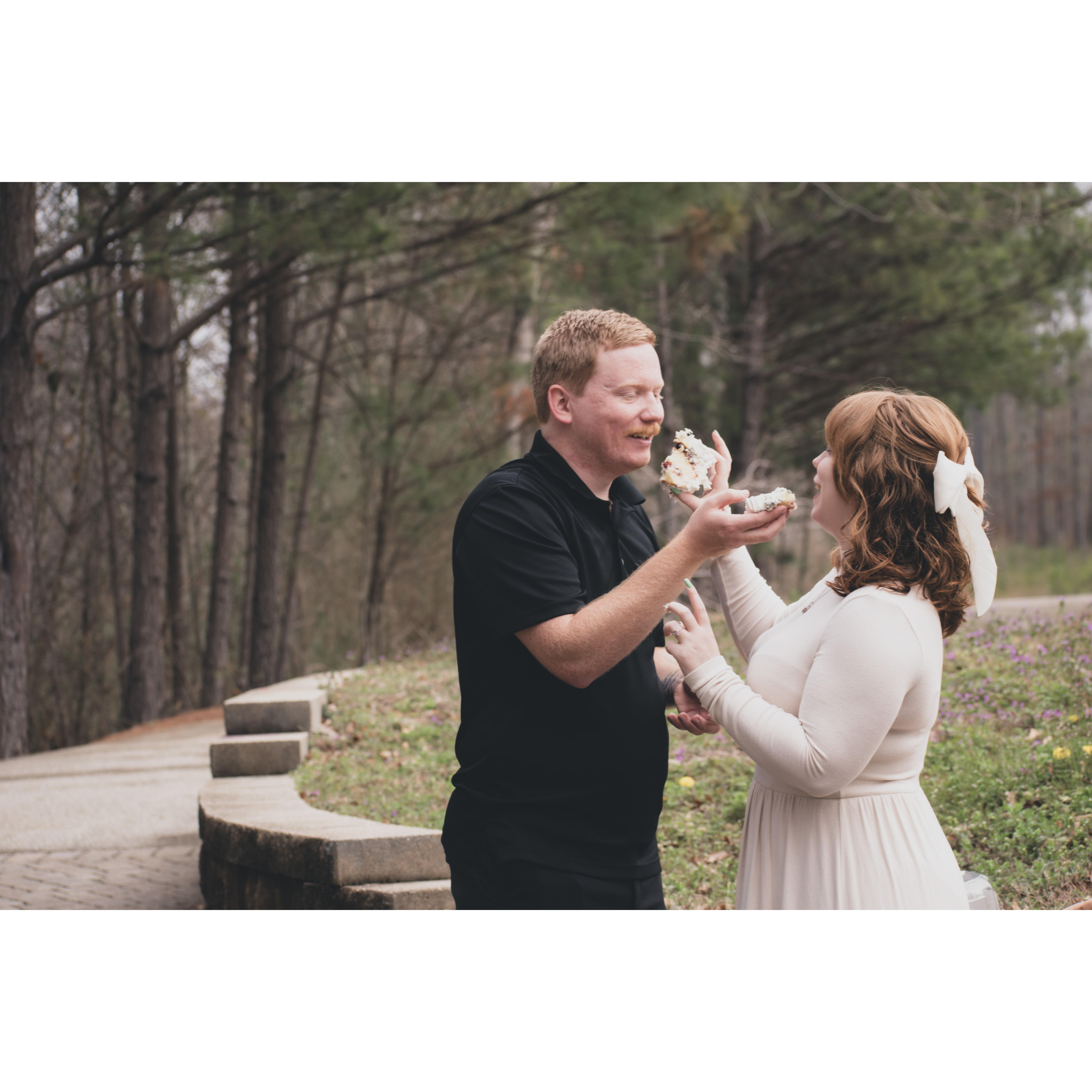 Nick had such a sweet idea to try this out pre-wedding day.