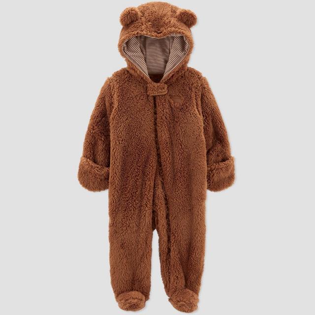 Carter's Just One You®️ Baby Girls' Bear Jumper - Brown Newborn