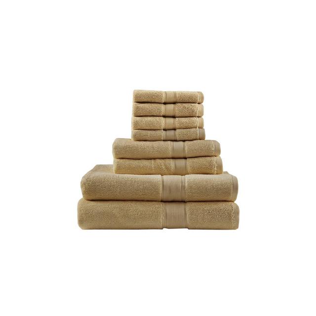 8pc Bath Towel Set Beige