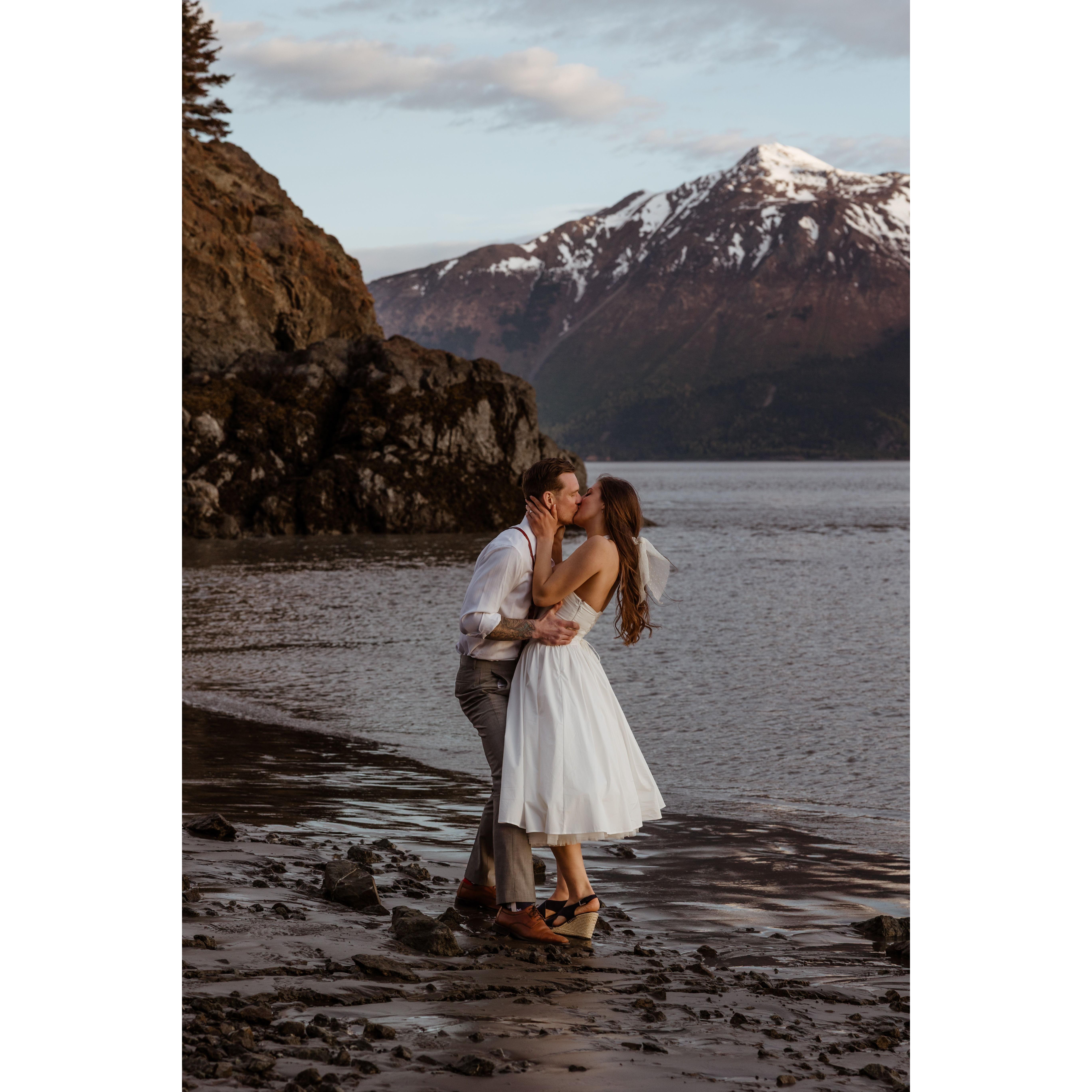 These photos were taken at Beluga Point. You will pass it on your right off of Seward Highway as you travel from Anchorage to our ceremony site at the Turnagain View Lodge in Indian, AK.
