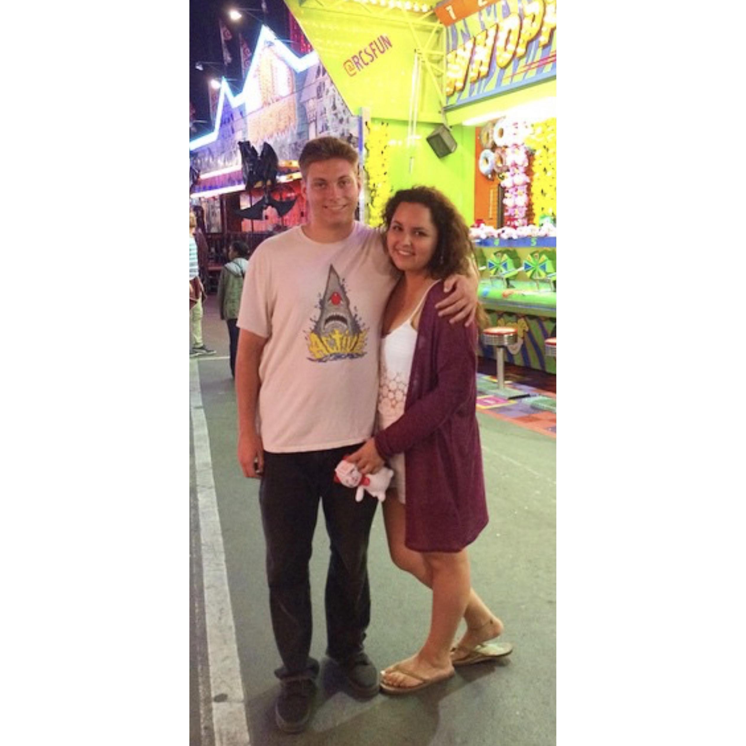 The first time we went to the fair! Summer 2015.