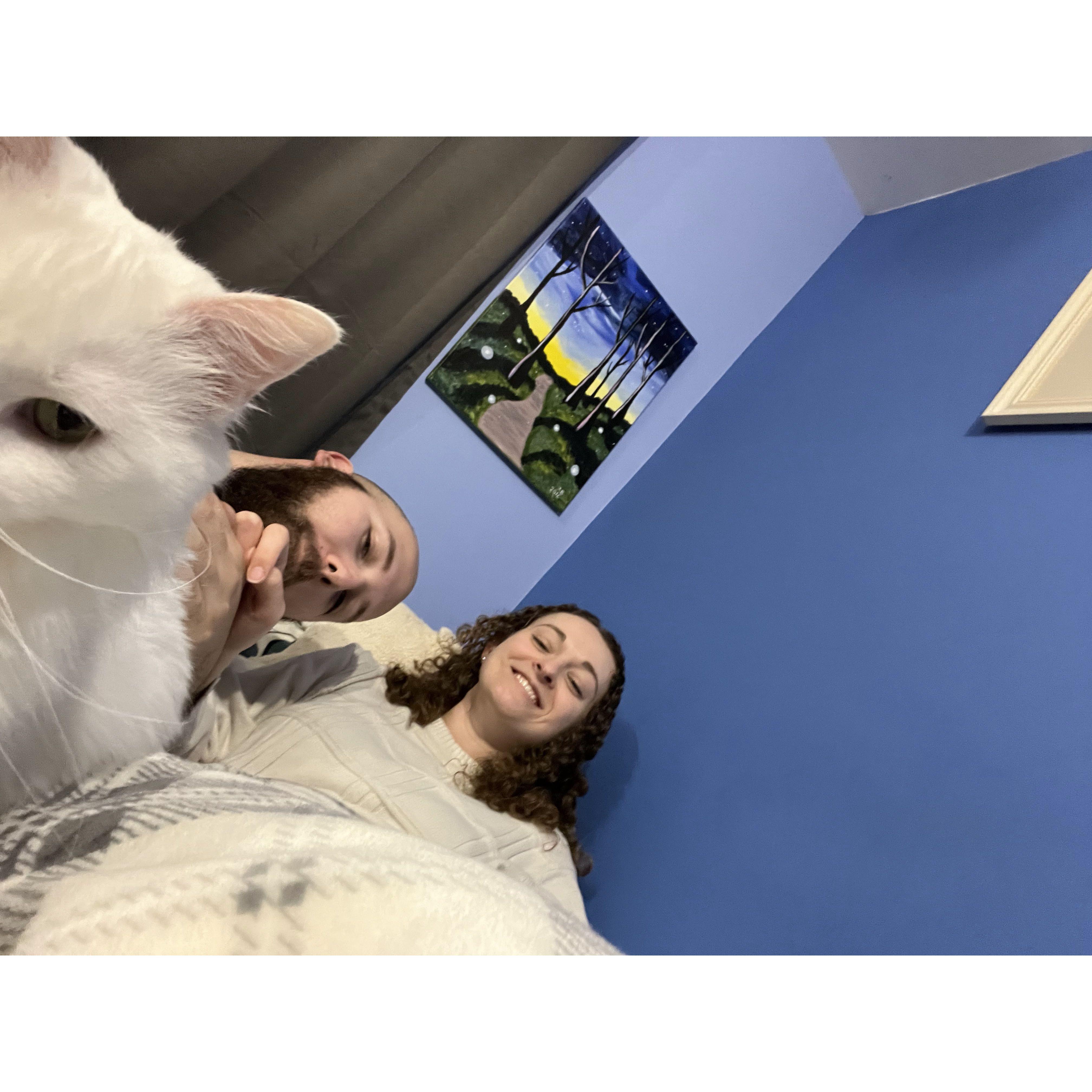 Sily Milo selfie in Amanda's old room